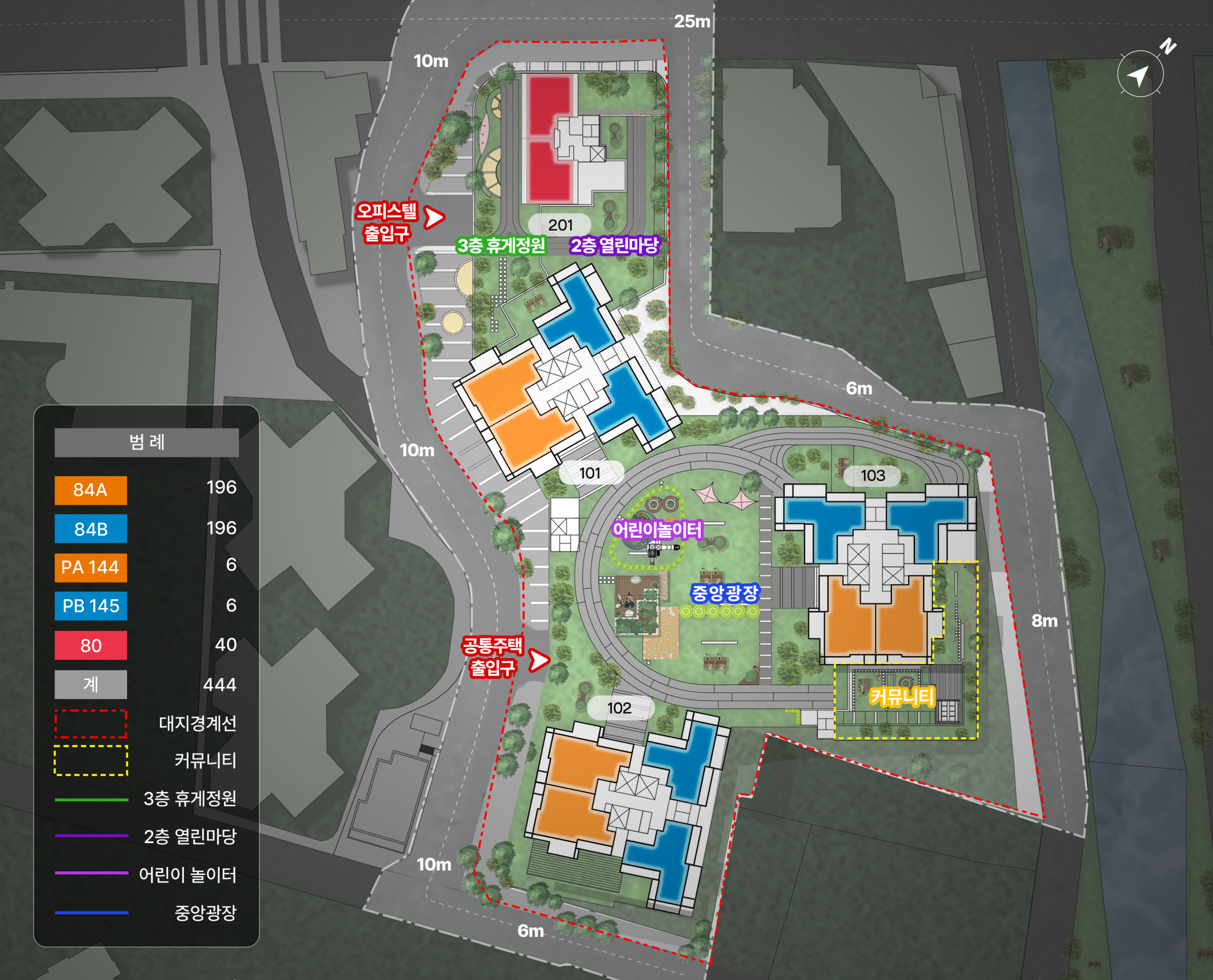마산 코오롱 하늘채 스카이뷰 단지배치도